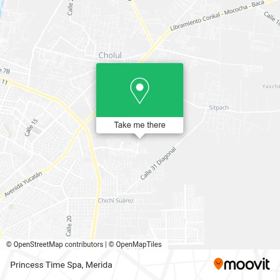 Princess Time Spa map
