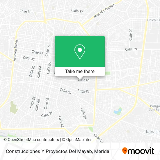 Construcciones Y Proyectos Del Mayab map