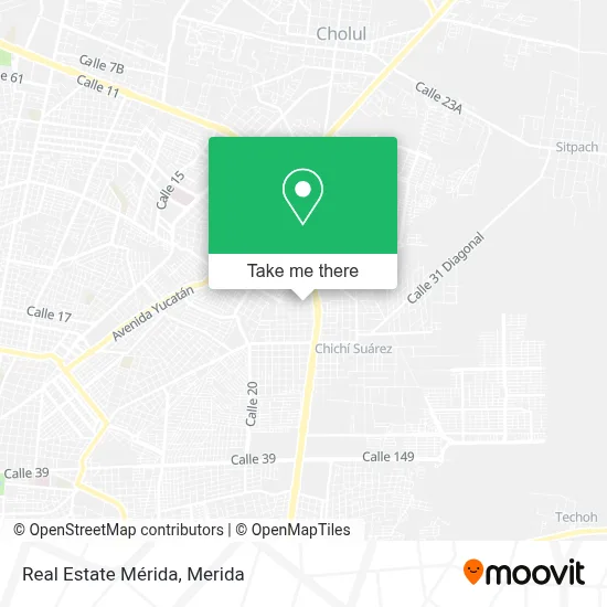 Real Estate Mérida map