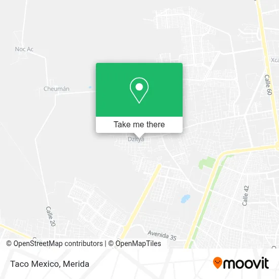 Taco Mexico map