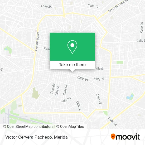 Víctor Cervera Pacheco map