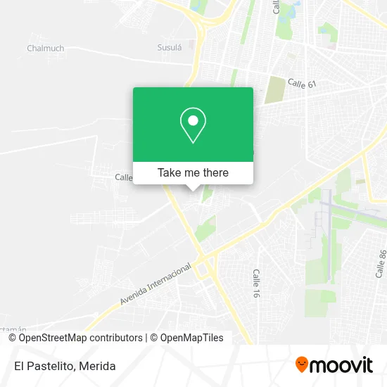 El Pastelito map