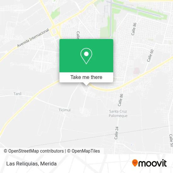 Las Reliquias map
