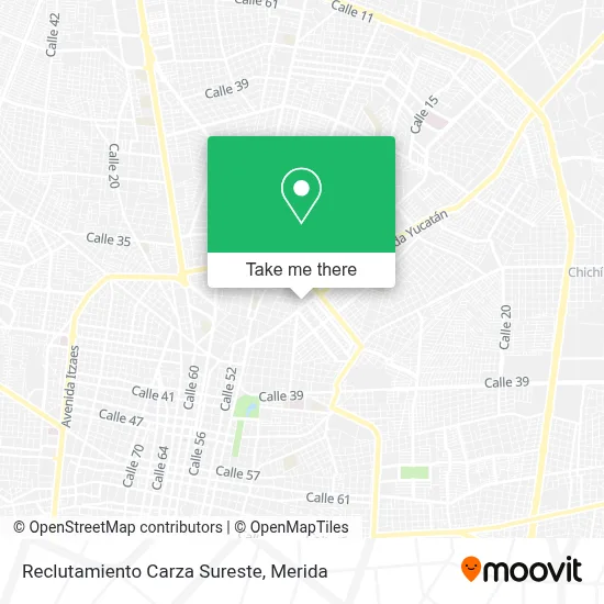 Reclutamiento Carza Sureste map