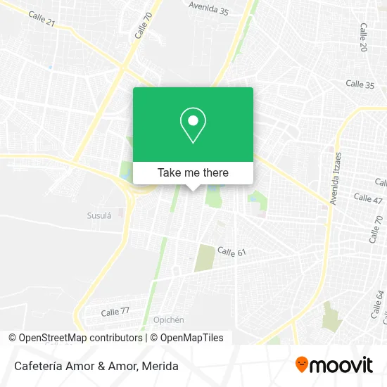 Cafetería Amor & Amor map