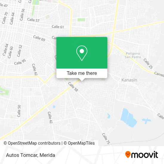 Autos Tomcar map
