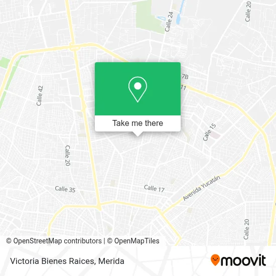 Victoria Bienes Raices map