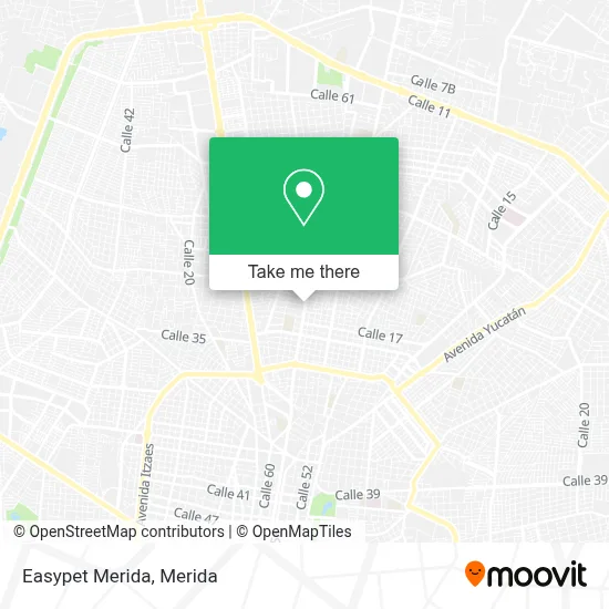 Easypet Merida map
