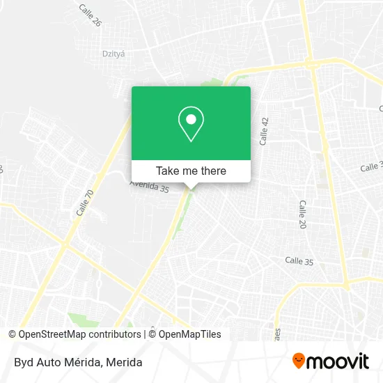 Byd Auto Mérida map
