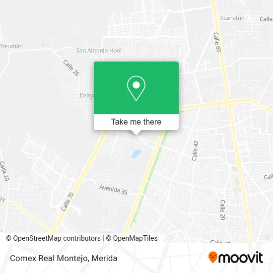 Comex Real Montejo map