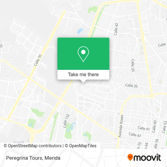 Peregrina Tours map