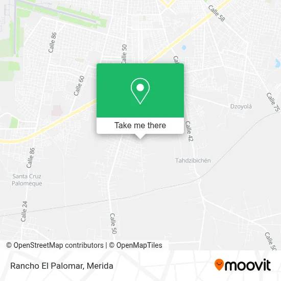 Rancho El Palomar map