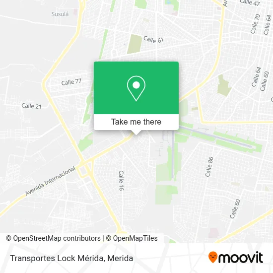 Transportes Lock Mérida map