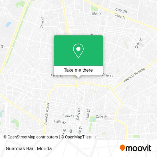 Guardias Bari map