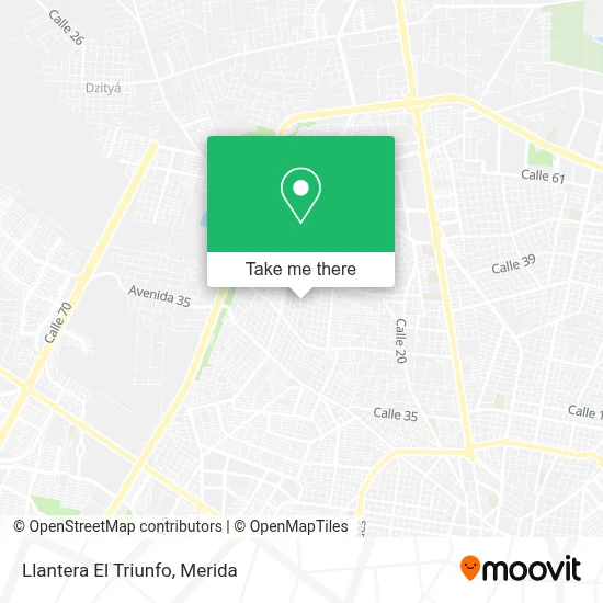 Llantera El Triunfo map