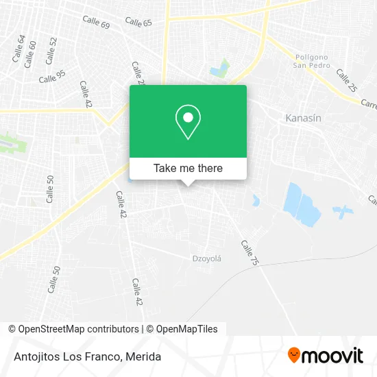 Antojitos Los Franco map