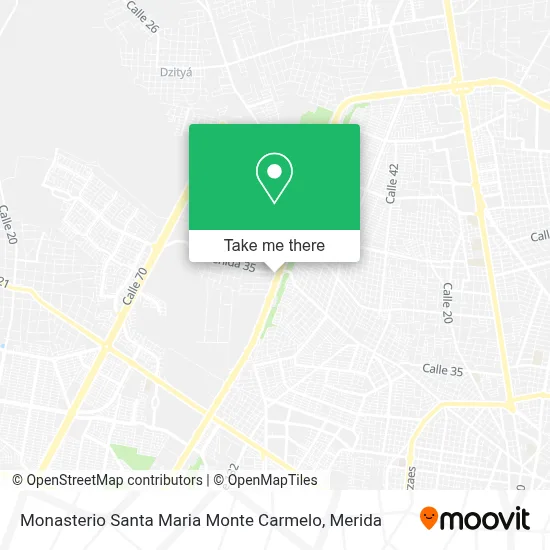 Monasterio Santa Maria Monte Carmelo map