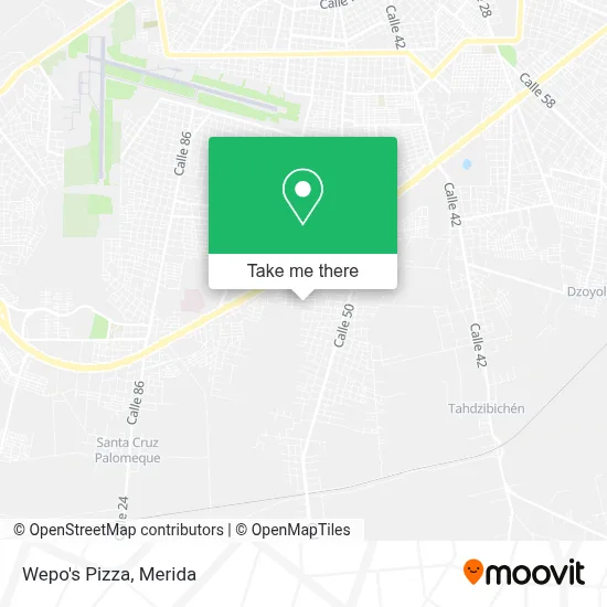 Wepo's Pizza map