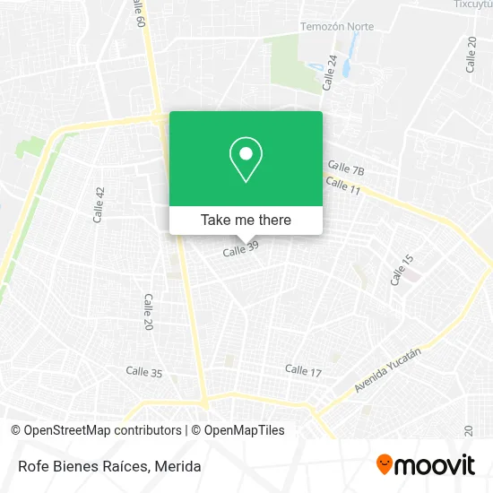 Rofe Bienes Raíces map