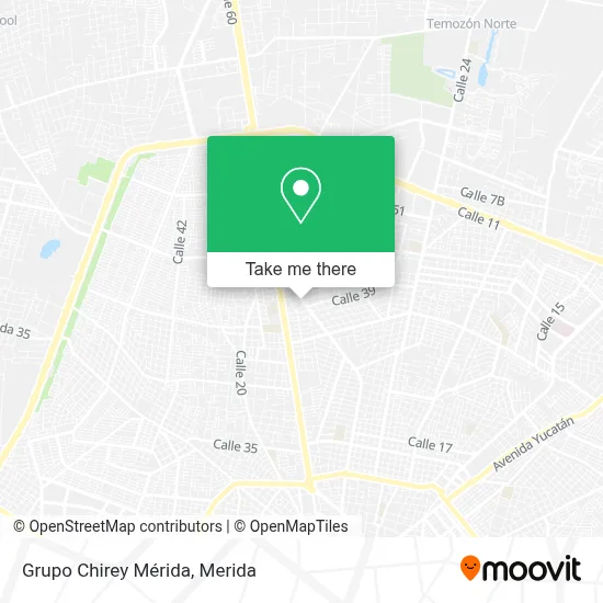 Grupo Chirey Mérida map