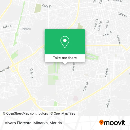 Vivero Florestal Minerva map