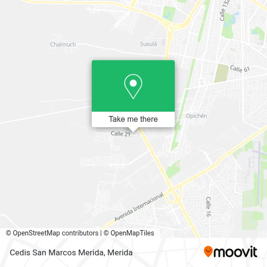 Cedis San Marcos Merida map