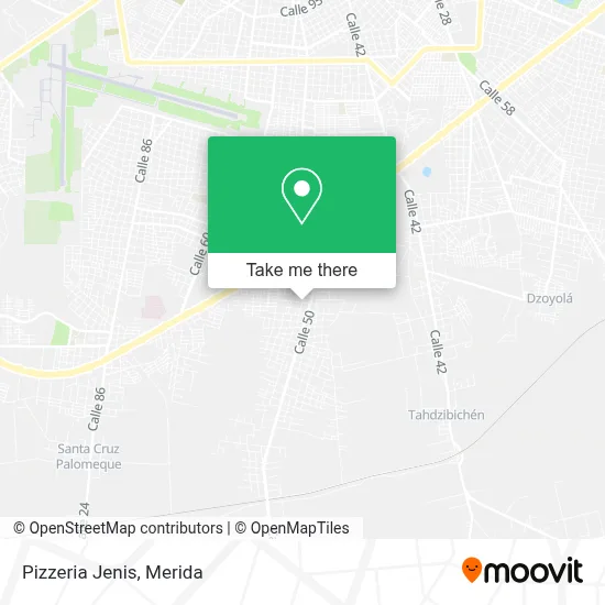 Pizzeria Jenis map