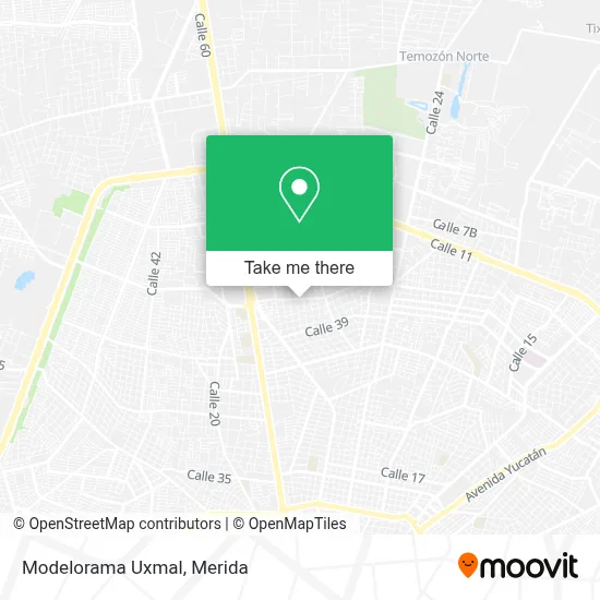Modelorama Uxmal map