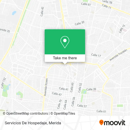 Servicios De Hospedaje map
