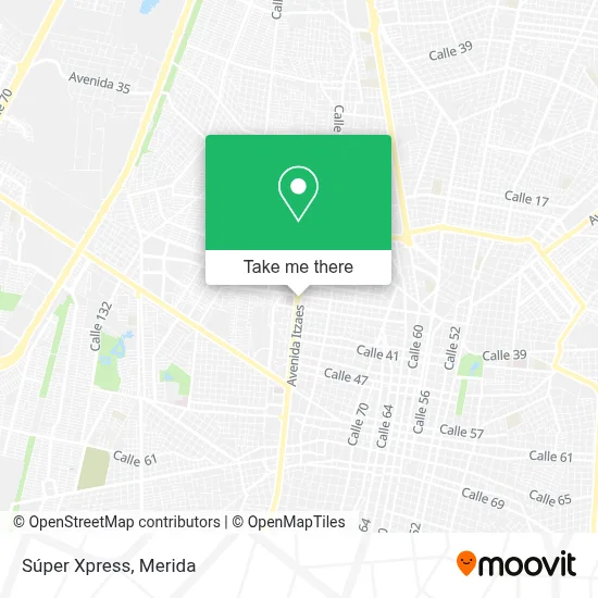 Súper Xpress map