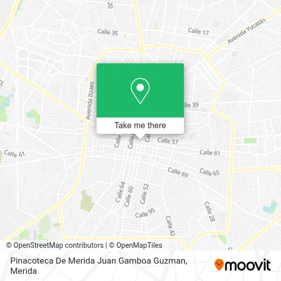 Pinacoteca De Merida Juan Gamboa Guzman map