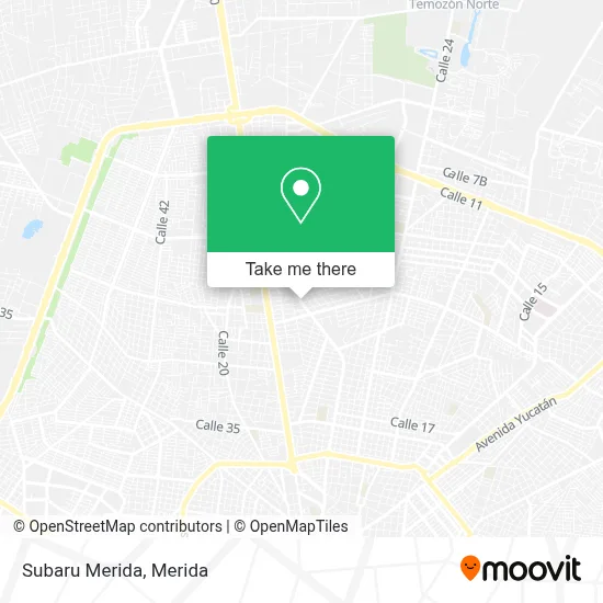 Subaru Merida map