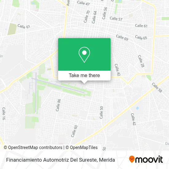 Financiamiento Automotriz Del Sureste map