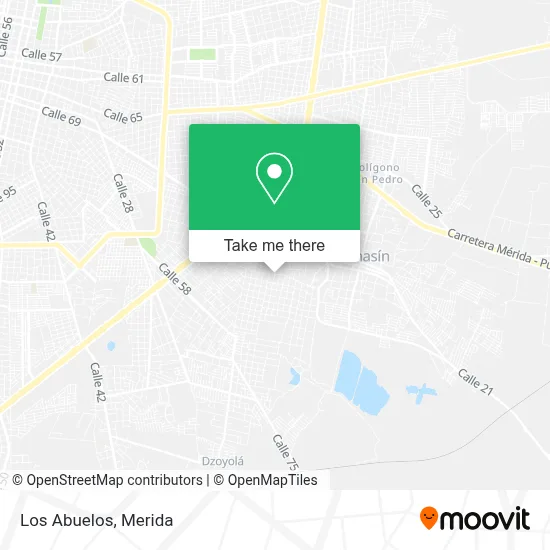 Los Abuelos map