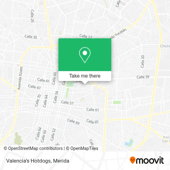 Valencia's Hotdogs map