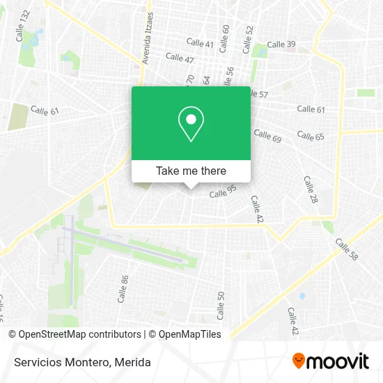 Servicios Montero map