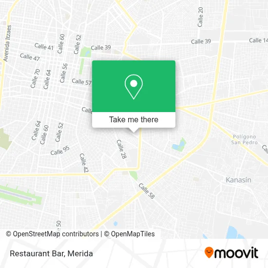 Restaurant Bar map