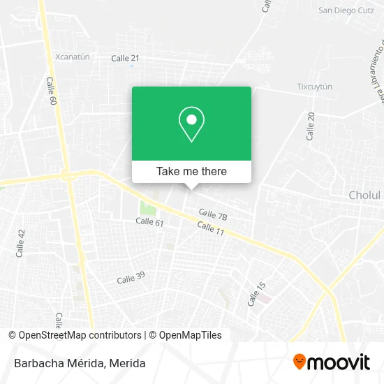 Barbacha Mérida map