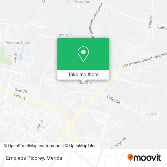 Empleos Picorey map