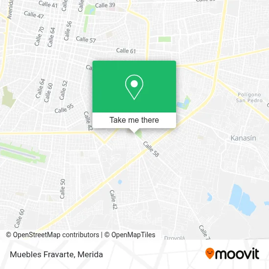 Muebles Fravarte map