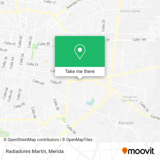 Radiadores Martín map