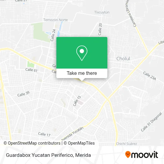Guardabox Yucatan Periferico map