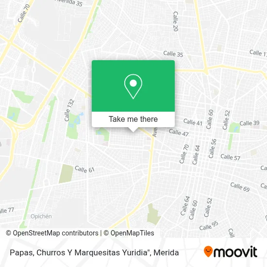 Papas, Churros Y Marquesitas Yuridia" map