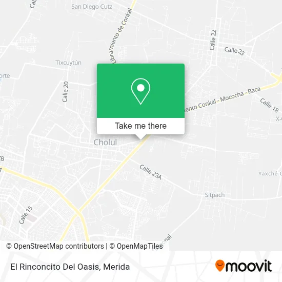 El Rinconcito Del Oasis map