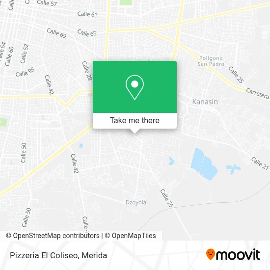 Pizzeria El Coliseo map
