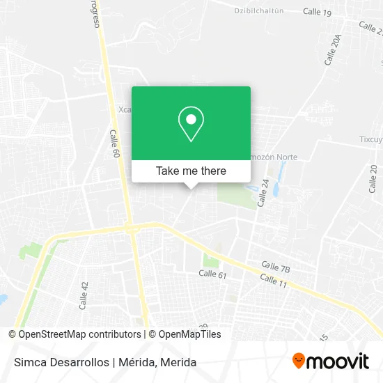 Simca Desarrollos | Mérida map
