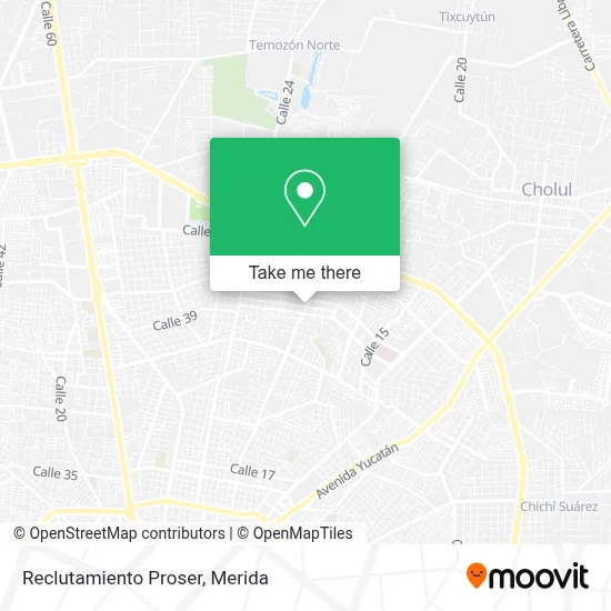 Reclutamiento Proser map