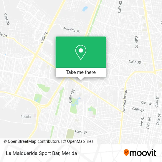 La Malquerida Sport Bar map