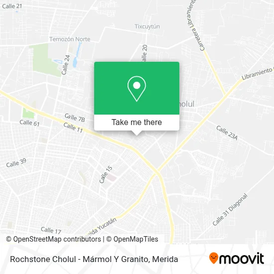 Rochstone Cholul - Mármol Y Granito map