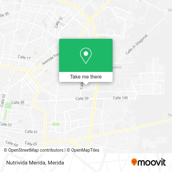 Nutrivida Merida map